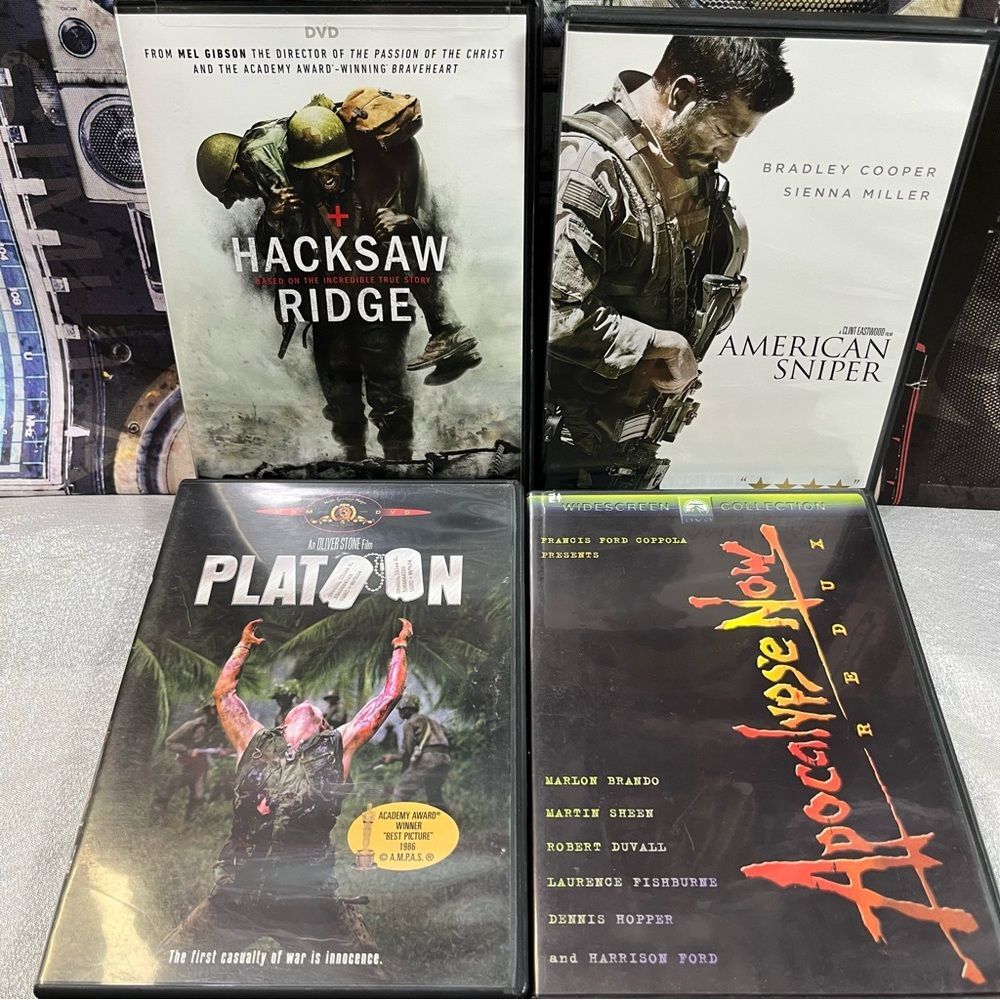 War/Military Related Movies DVDs LOT of 4